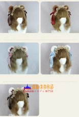 画像7: ロリータ ヘアバンド かわいい 手作り ファッションアクセサリー コスプレ ぬいぐるみ クマ耳 ヘアバンド 仮装 コスプレ道具 abccos製 「受注生産」 (7)