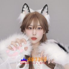 画像6: 可愛い ふわふわ耳 頭飾り 手袋 獣尾 コスプレアイテム アクセサリー 髪飾り 猫のしっぽ 3点セット コスプレ道具 abccos製 「受注生産」 (6)