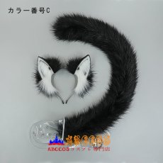 画像4: コスプレ 獣耳 ヘアアクセ レインボー猫 耳カチューシャ  しっぽ　尾 仮装 小物 コスプレ道具 abccos製 「受注生産」 (4)