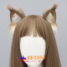 画像4: 獣耳 ヘアアクセ アイテム 舞台 仮装 パーティーアクセサリー 金花リス耳 カチューシャ コスプレ道具 abccos製 「受注生産」 (4)