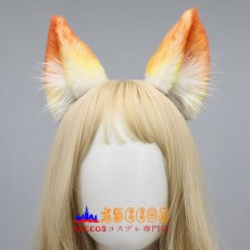 画像3: 手作り 髪飾り カチューシャ コスプレ ふわふわ  可愛い 獣耳 狐耳 パーティー用品 学園祭 コスプレ道具 abccos製 「受注生産」 (3)