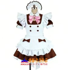 画像1: かわいい × セクシー カフェメイド & ロリータコスプレ衣装 ロリ風コスチューム コスプレ衣装 abccos製 「受注生産」 (1)