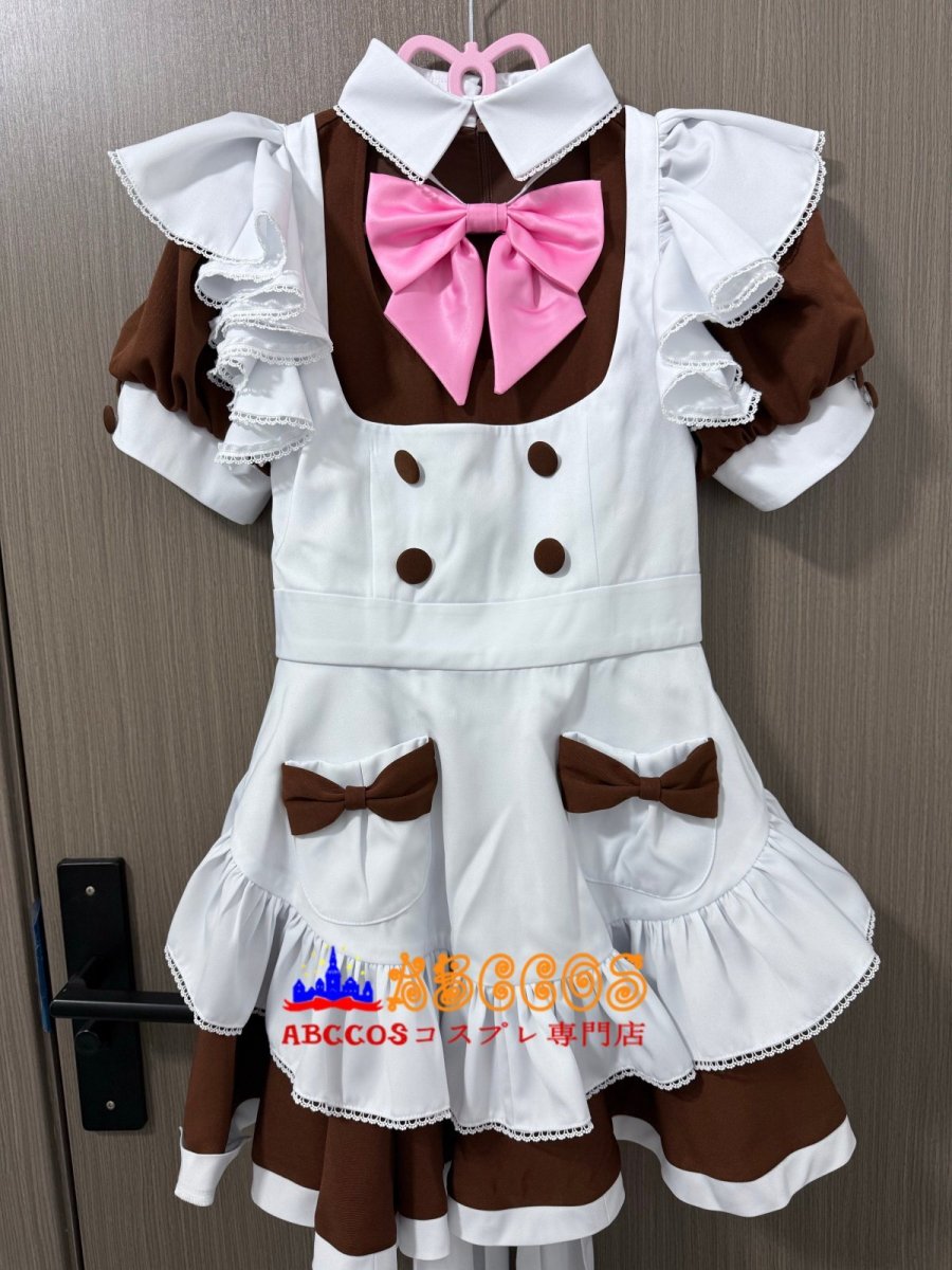 画像14: かわいい × セクシー カフェメイド & ロリータコスプレ衣装 ロリ風コスチューム コスプレ衣装 abccos製 「受注生産」 (14)