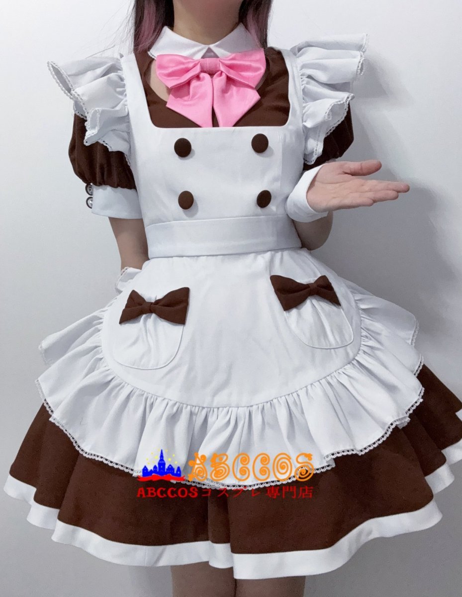 画像16: かわいい × セクシー カフェメイド & ロリータコスプレ衣装 ロリ風コスチューム コスプレ衣装 abccos製 「受注生産」 (16)