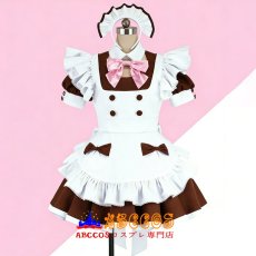 画像2: かわいい × セクシー カフェメイド & ロリータコスプレ衣装 ロリ風コスチューム コスプレ衣装 abccos製 「受注生産」 (2)
