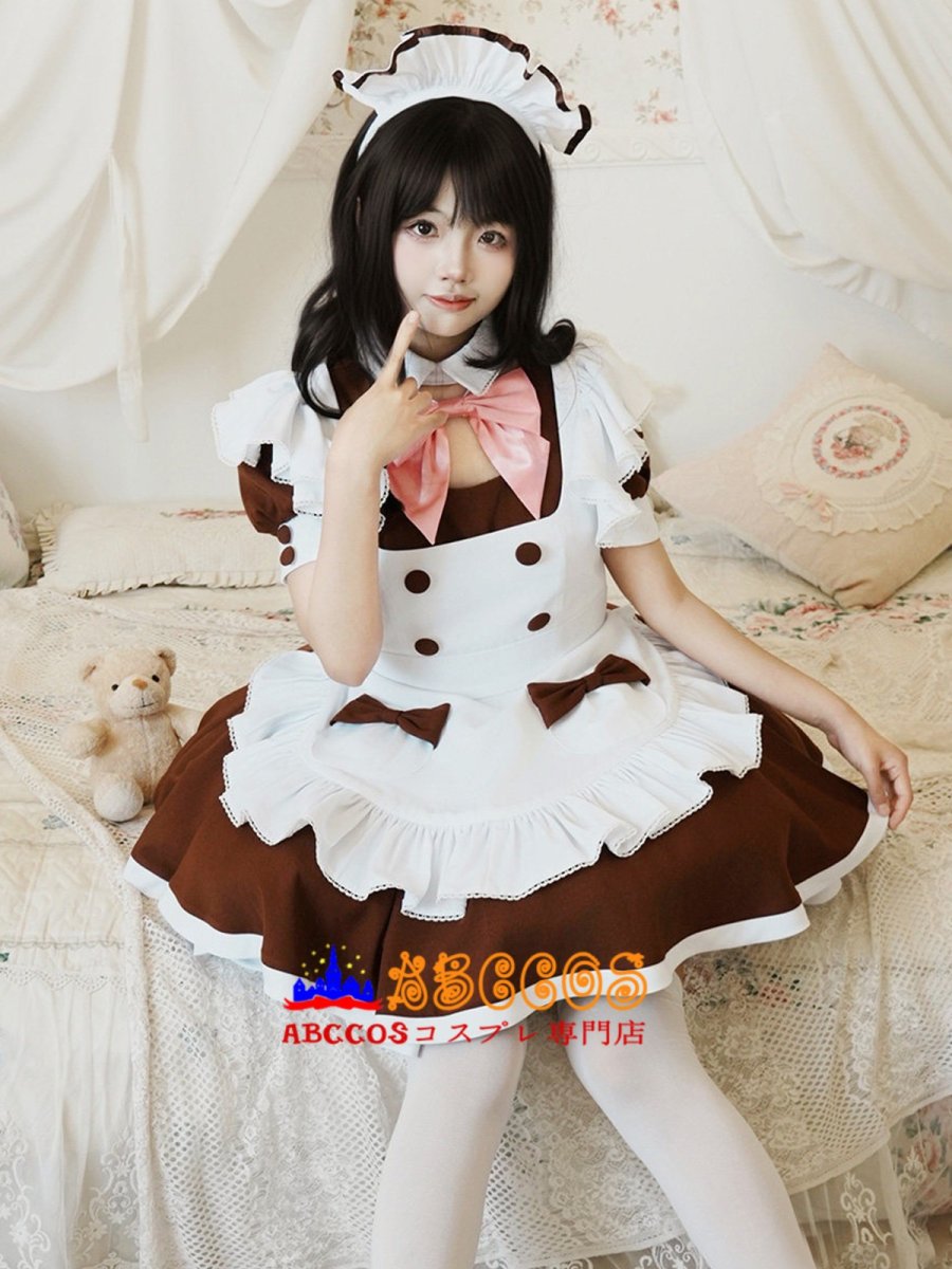 画像22: かわいい × セクシー カフェメイド & ロリータコスプレ衣装 ロリ風コスチューム コスプレ衣装 abccos製 「受注生産」 (22)