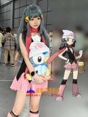 画像12: ポケットモンスター ダイヤモンド&パール ヒカリ Dawn コスプレ衣装 abccos製 「受注生産」 (12)