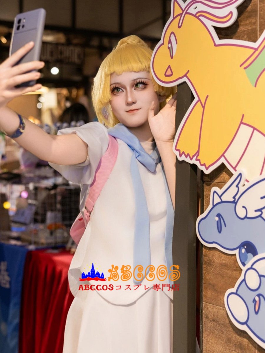 画像25: ポケットモンスター リーリエ(Lillie) コスプレ衣装 abccos製 「受注生産」 (25)