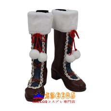 画像1: アイドルマスター シンデレラガールズ 島村 卯月/ しまむら うづき コスプレ靴 abccos製 「受注生産」 (1)