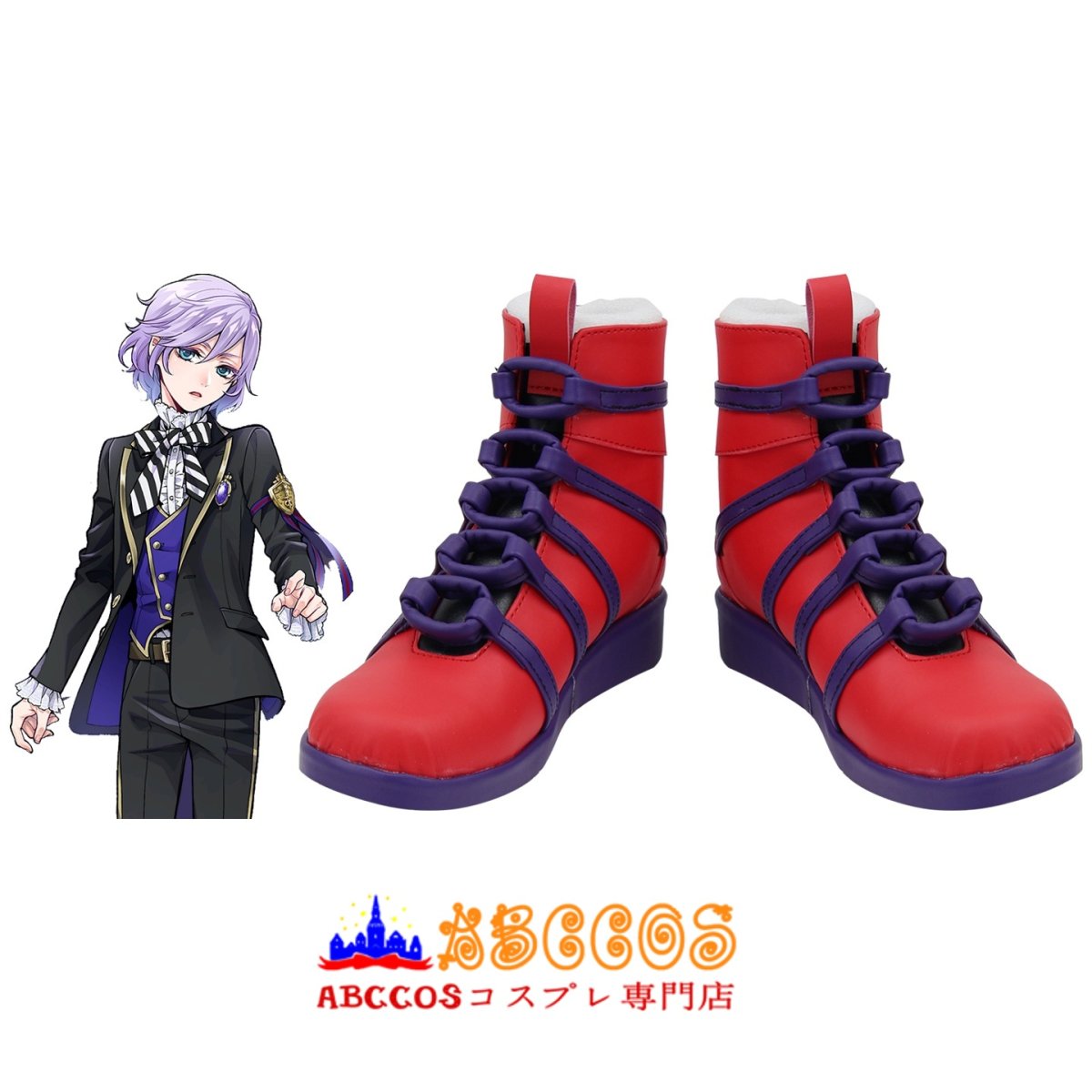 画像5: ディズニーツイステッドワンダーランド Epel エペル·フェルミエ コスプレ靴 abccos製 「受注生産」 (5)