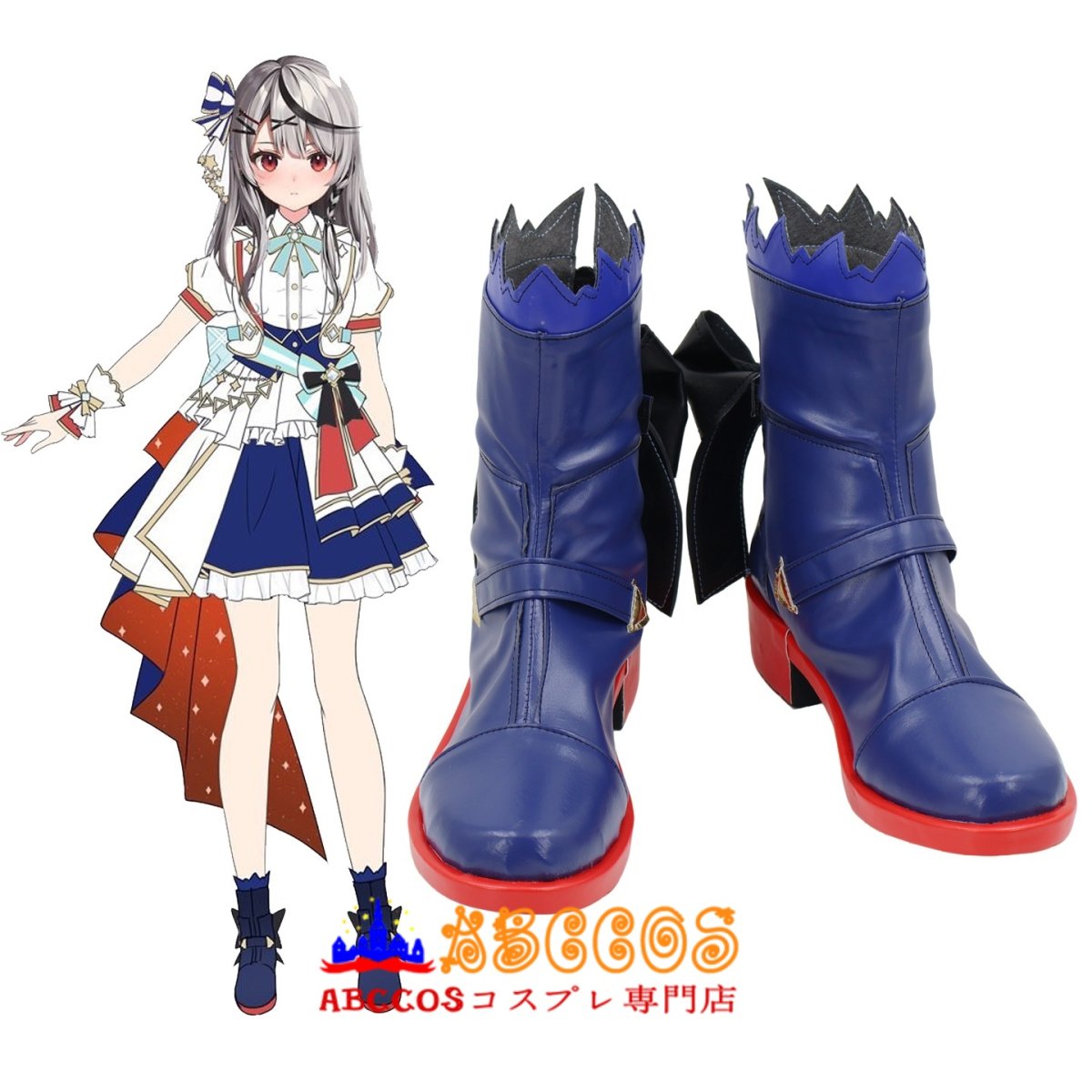 画像5: hololive ホロライブ バーチャルYouTuber 沙花叉クロヱ コスプレ靴 abccos製 「受注生産」 (5)