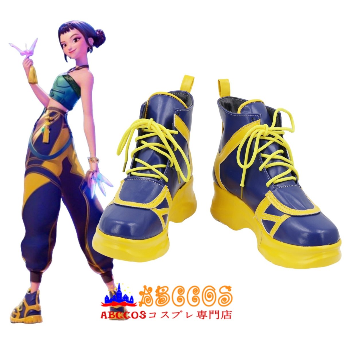 画像5: POPガールズ! デーモン・ハンターズ（KPop Demon Hunters） Zoey コスプレ靴 abccos製 「受注生産」 (5)