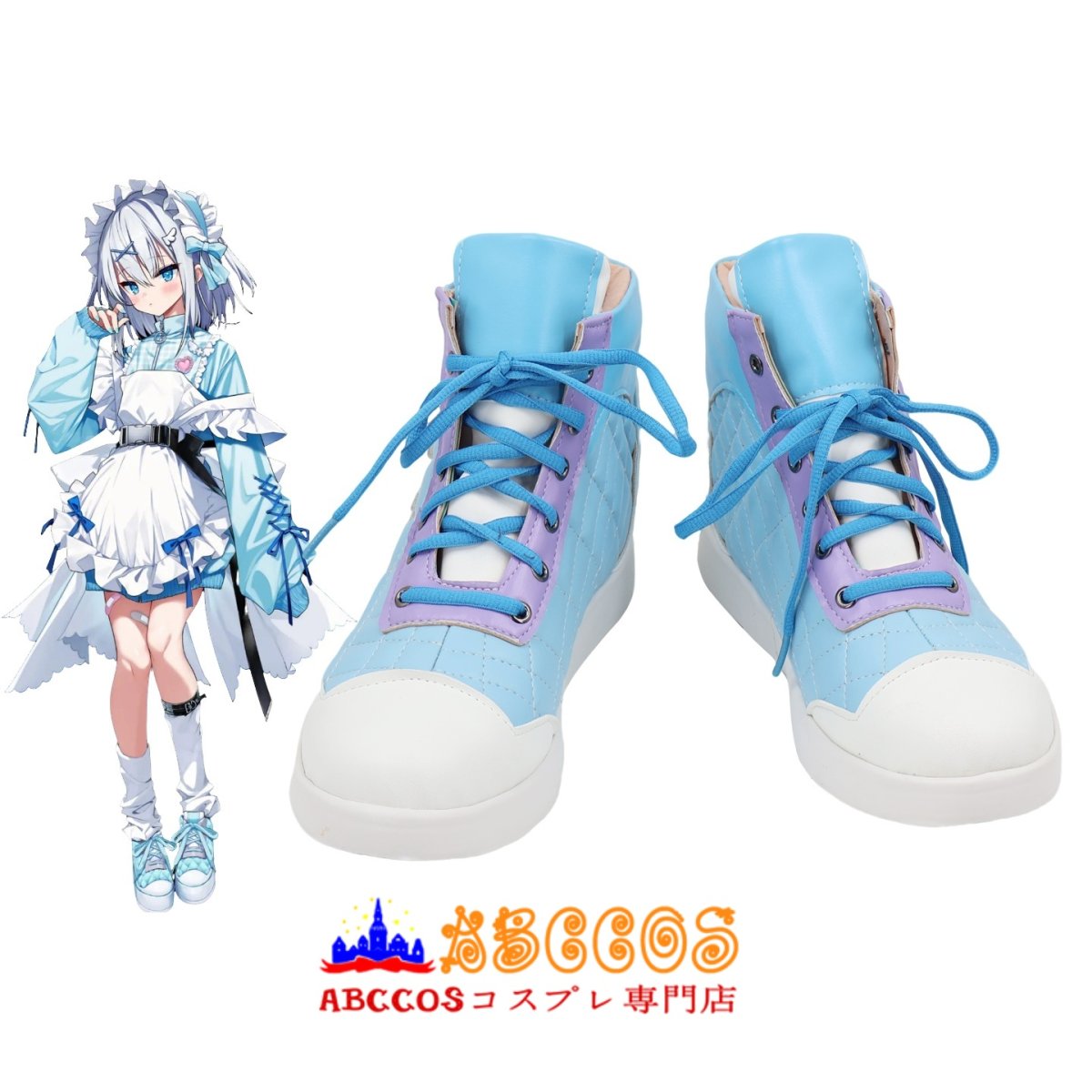 画像5: 神様ちゅ〜ず！ センセー女の子似合ってるよっ！ 白鳩いのり コスプレ靴 abccos製 「受注生産」 (5)