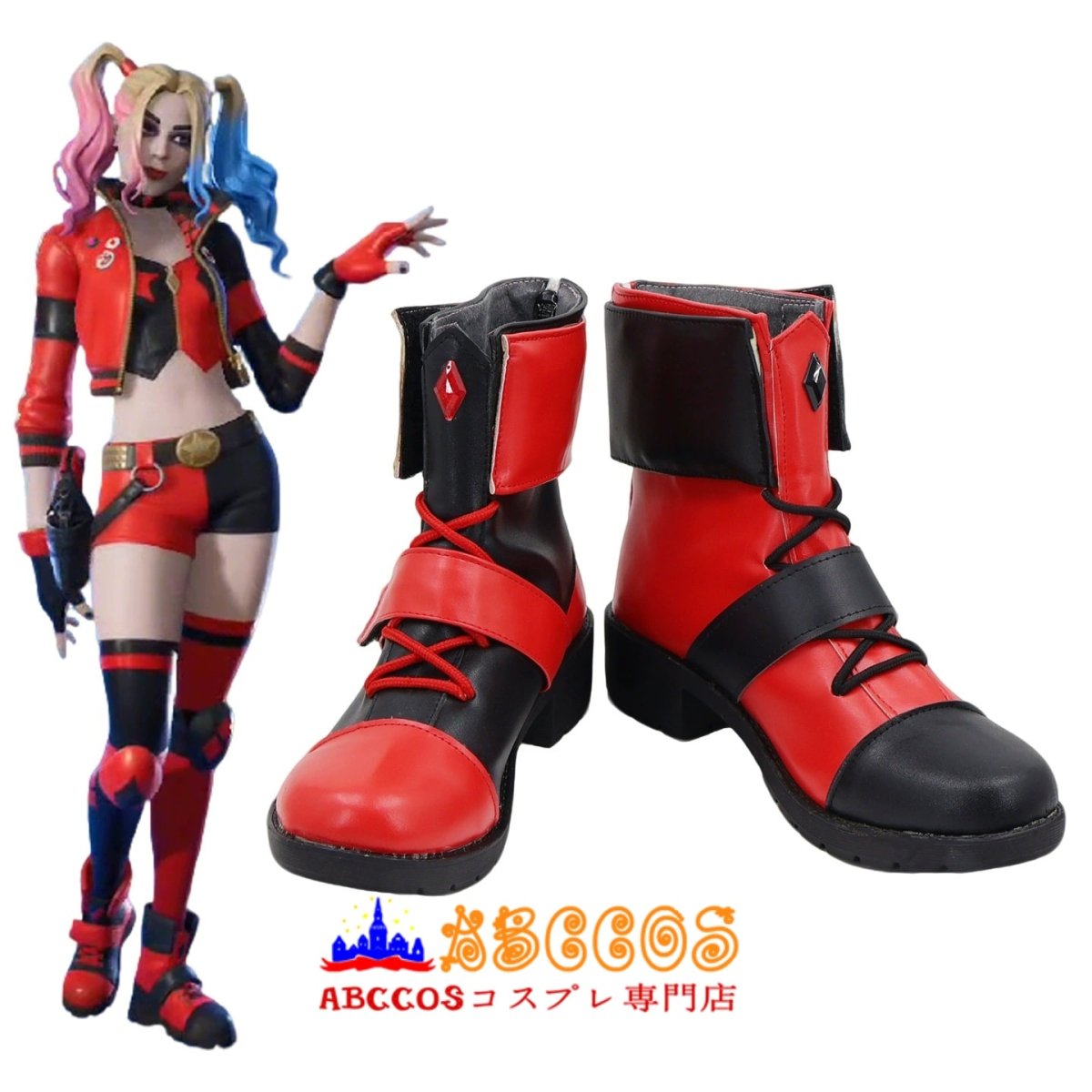 画像5: スーサイド・スクワッド Suicide Squad ハーレイ・クイン Harley Quinn コスプレ靴 abccos製 「受注生産」 (5)