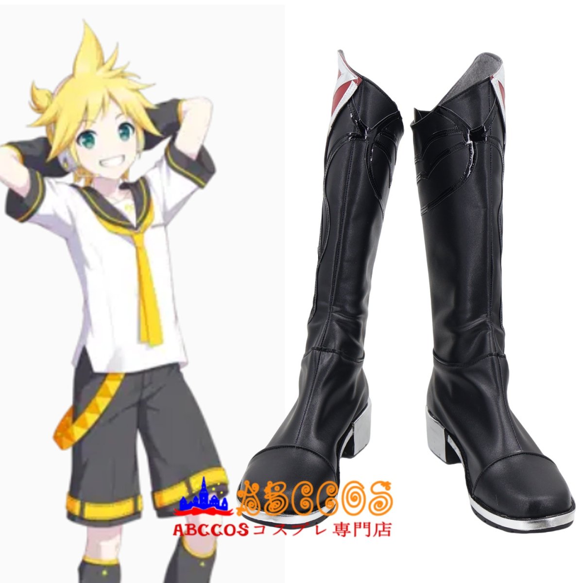 画像5: プロジェクトセカイ カラフルステージ！ feat. 初音ミク 鏡音レン Len コスプレ靴 abccos製 「受注生産」 (5)