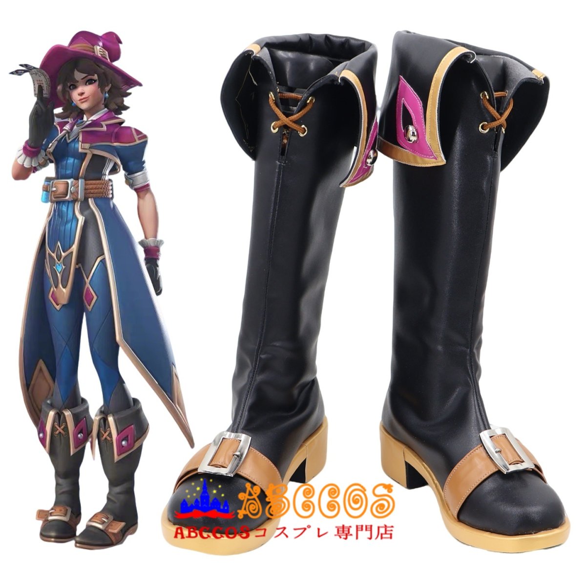 画像5: オーバーウォッチ Overwatch Kiriko 霧子 コスプレ靴 abccos製 「受注生産」 (5)