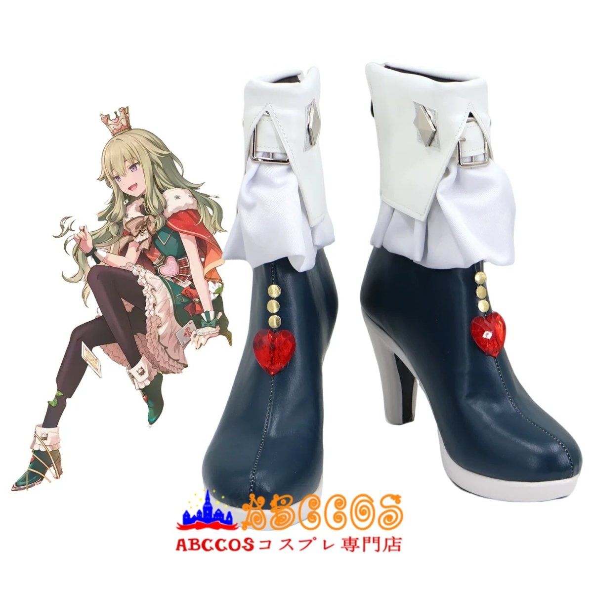 画像5: プロジェクトセカイ カラフルステージ！ feat. 初音ミク 草薙寧々（くさなぎ ねね）コスプレ靴 abccos製 「受注生産」 (5)