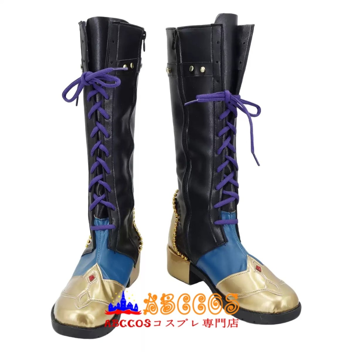 画像1: あんさんぶるスターズ! 蓮巳敬人 ブーツ コスプレ靴 abccos製 「受注生産」 (1)
