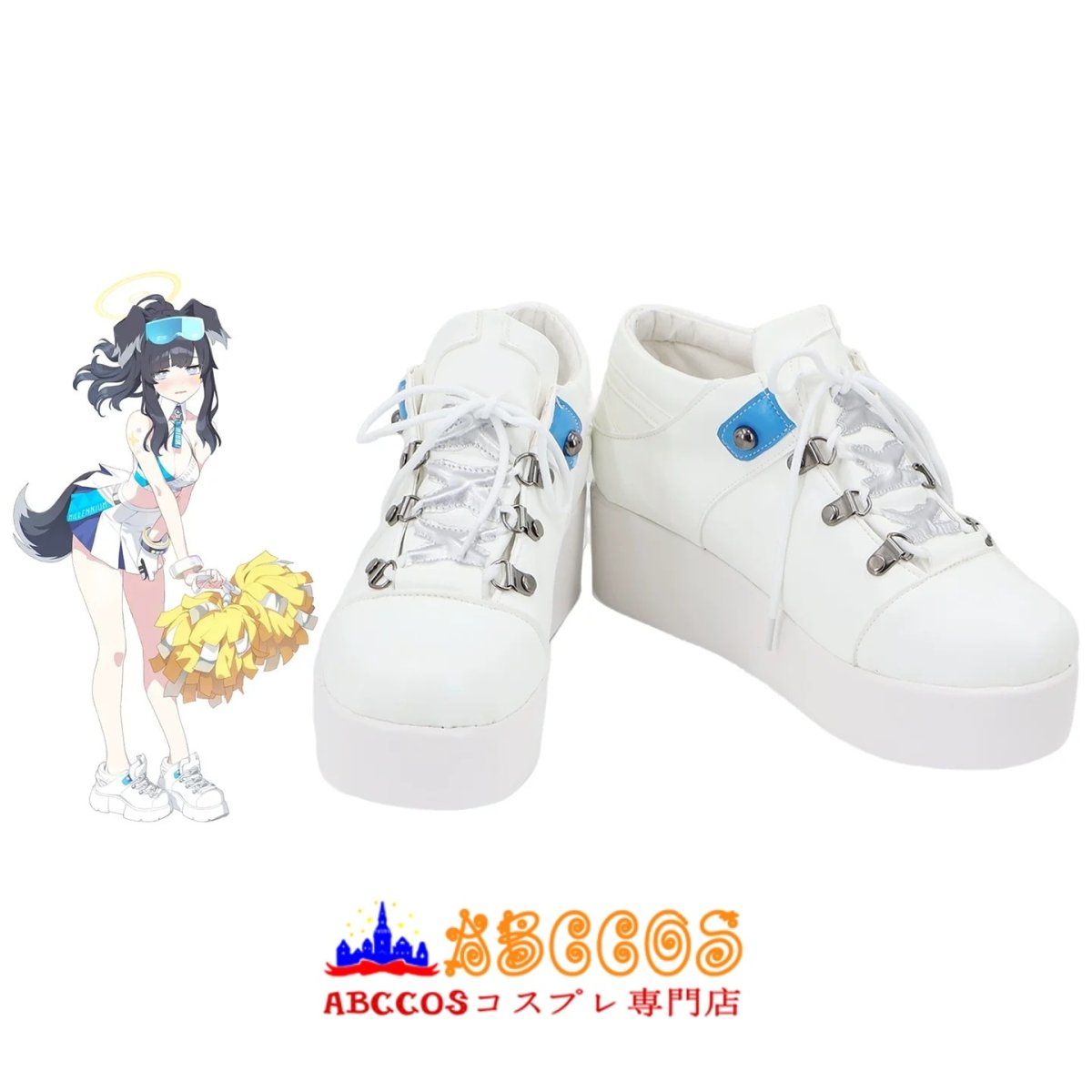 画像5: ブルーアーカイブ Blue Archive ヒビキ コスプレ靴 abccos製 「受注生産」 (5)