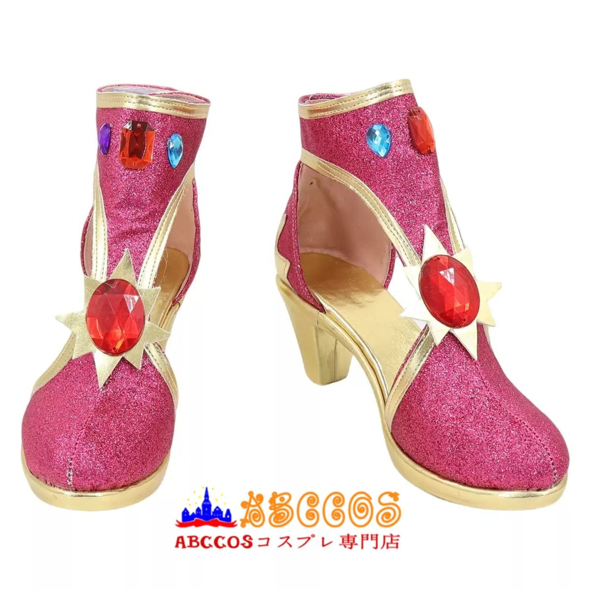 画像1: アイカツ！アイドルカツドウ！ 星宮いちご/Hoshimiya Ichigo コスプレ靴 abccos製 「受注生産」 (1)