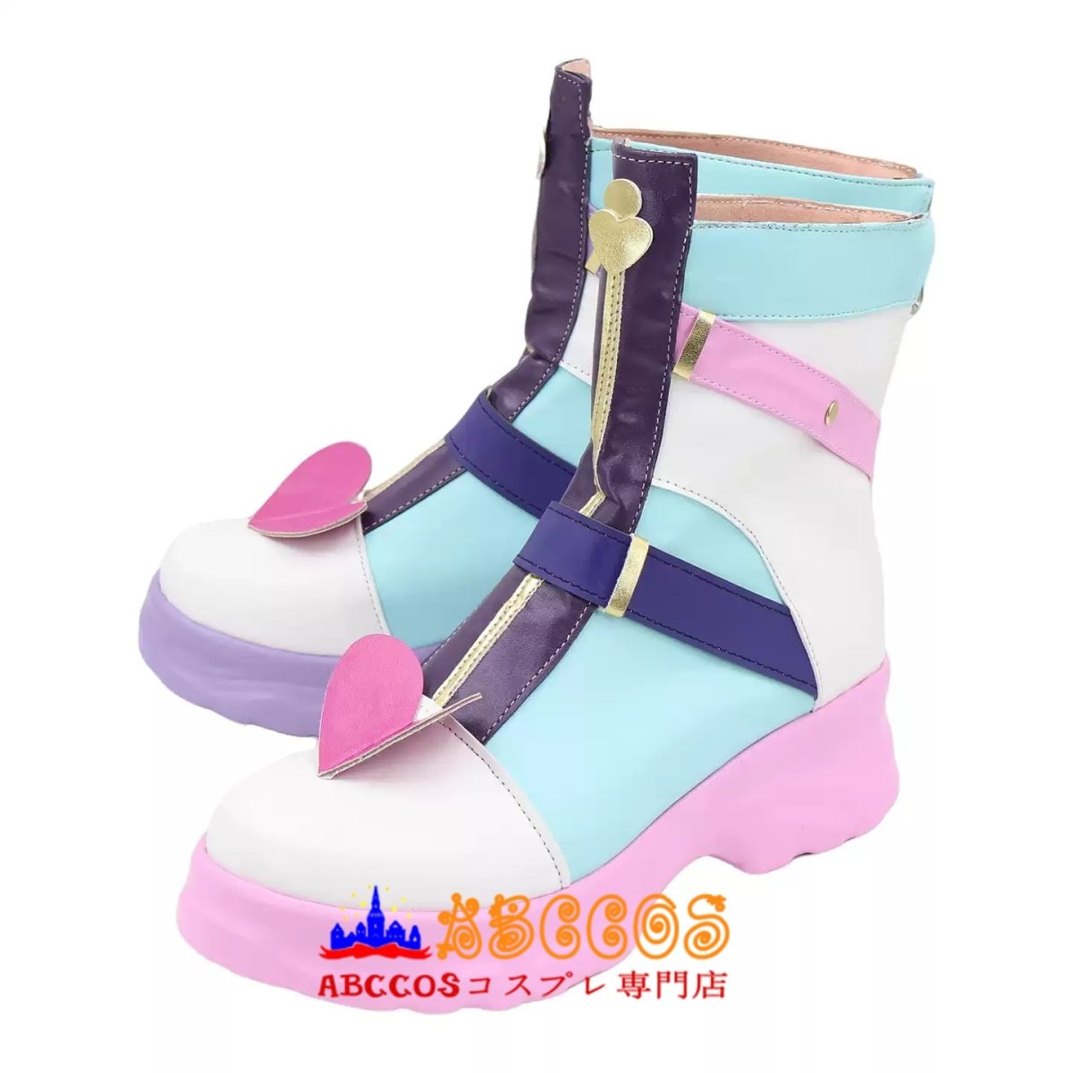 画像3: あんさんぶるスターズ!/!! 白鳥 藍良（しらとり あいら)コスプレ靴 abccos製 「受注生産」 (3)