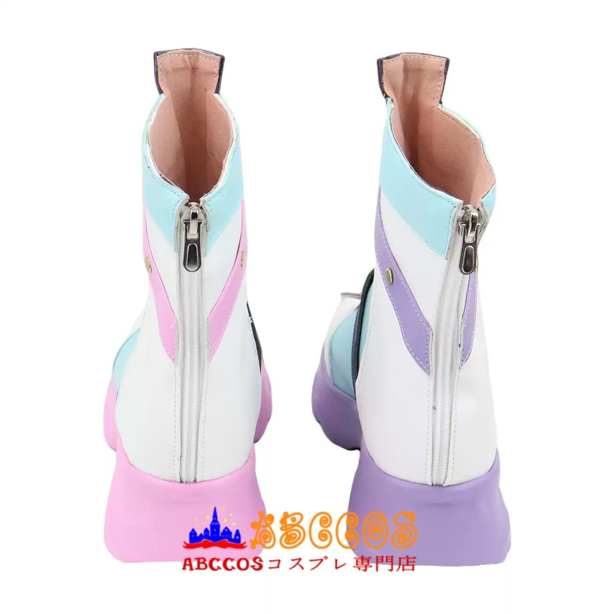 画像4: あんさんぶるスターズ!/!! 白鳥 藍良（しらとり あいら)コスプレ靴 abccos製 「受注生産」 (4)