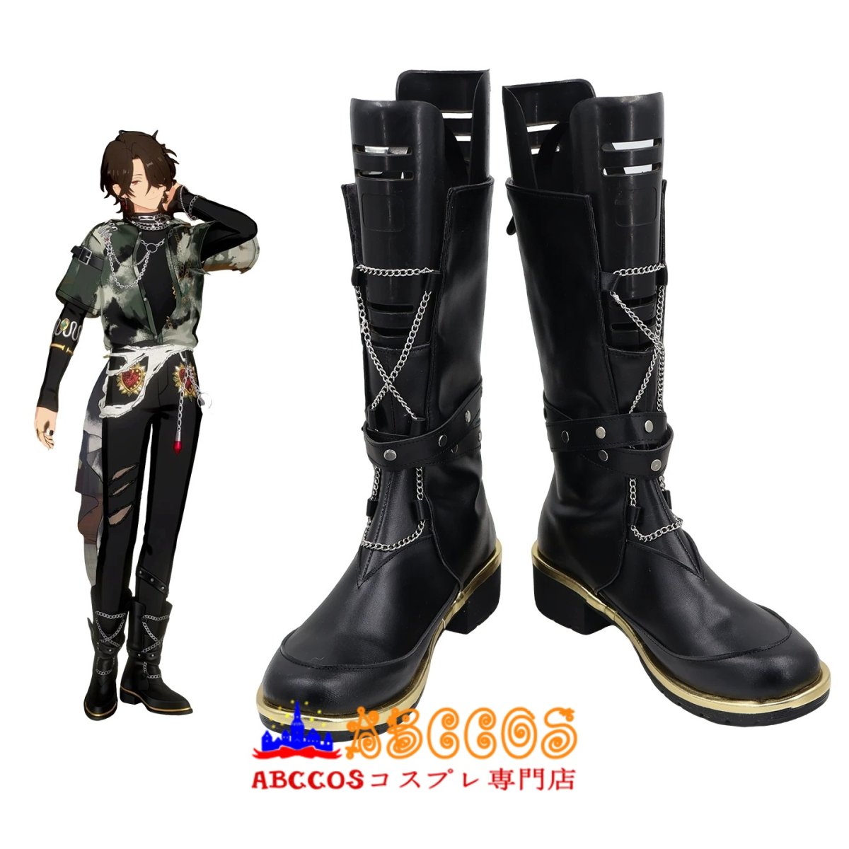 画像5: あんさんぶるスターズ!朔間零（さくま れい）ブーツ コスプレ靴 abccos製 「受注生産」 (5)