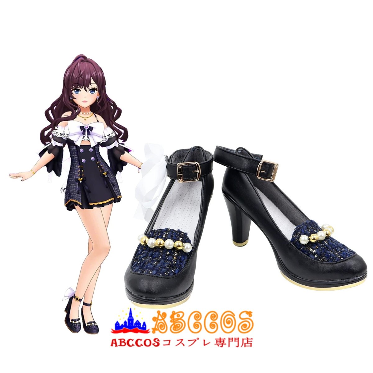 画像5: アイドルマスター シンデレラガールズ 一ノ濑 志希/ いちのせ しき コスプレ靴 abccos製 「受注生産」 (5)