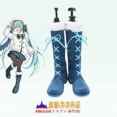 画像3: VOCALOID 初音ミク 雪ミク 雪MIKU コスプレ靴 abccos製 「受注生産」 (3)