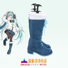 画像5: VOCALOID 初音ミク 雪ミク 雪MIKU コスプレ靴 abccos製 「受注生産」 (5)