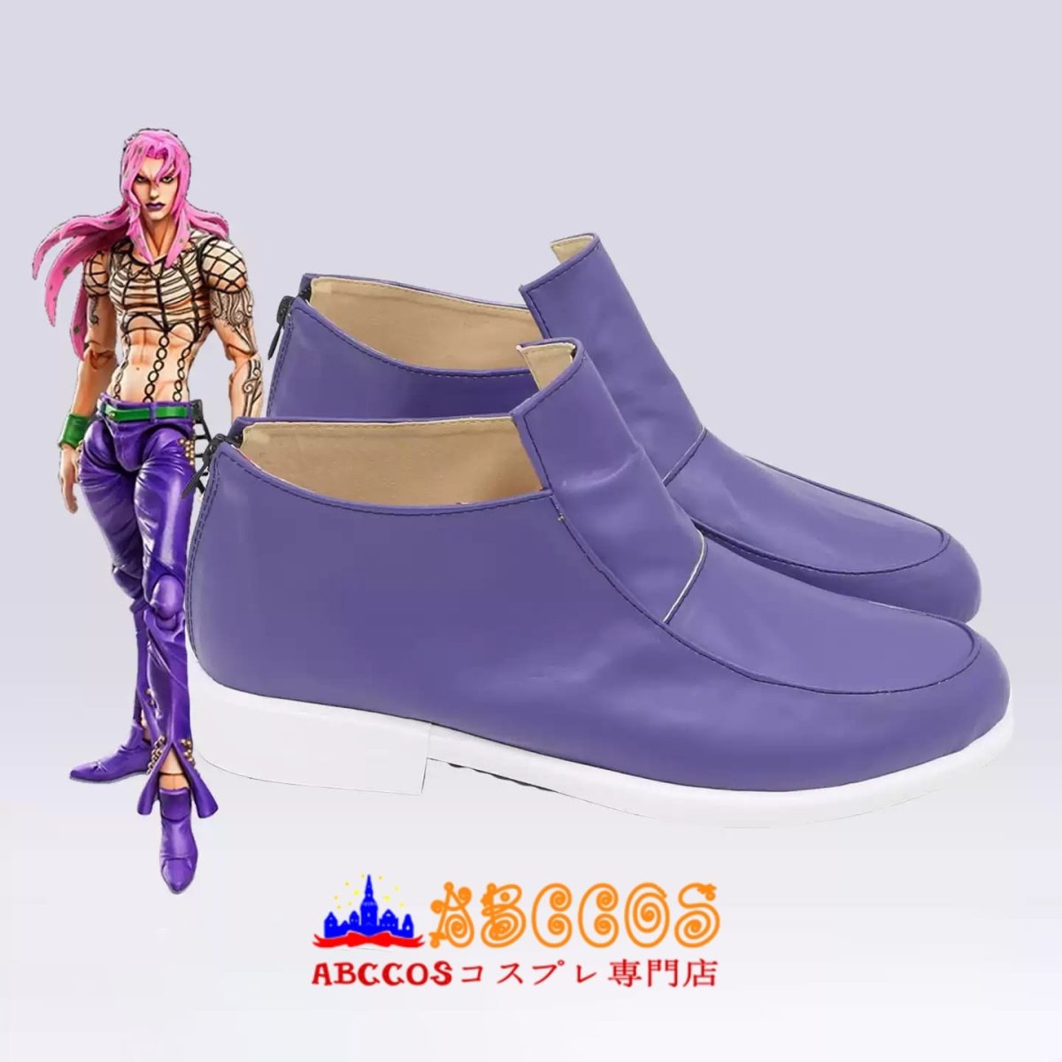 画像5: ジョジョの奇妙な冒険 『黄金の風』 ディアボロ コスプレ靴 abccos製 「受注生産」 (5)
