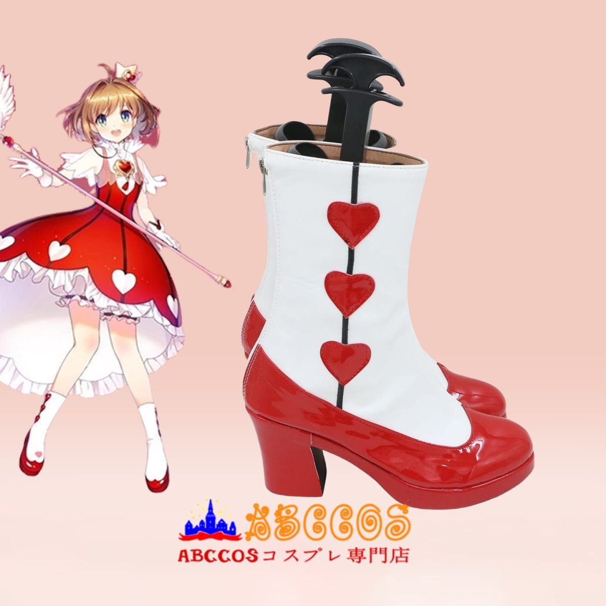 画像5: カードキャプターさくら 木之本 桜 コスプレ靴 abccos製 「受注生産」 (5)