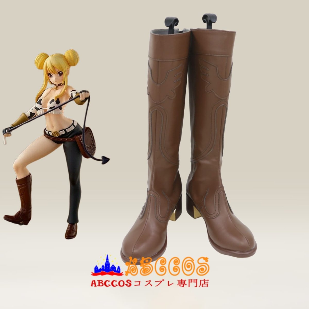 画像3: FAIRY TAIL フェアリーテイル ルーシィ·ハートフィリア コスプレ靴 abccos製 「受注生産」 (3)
