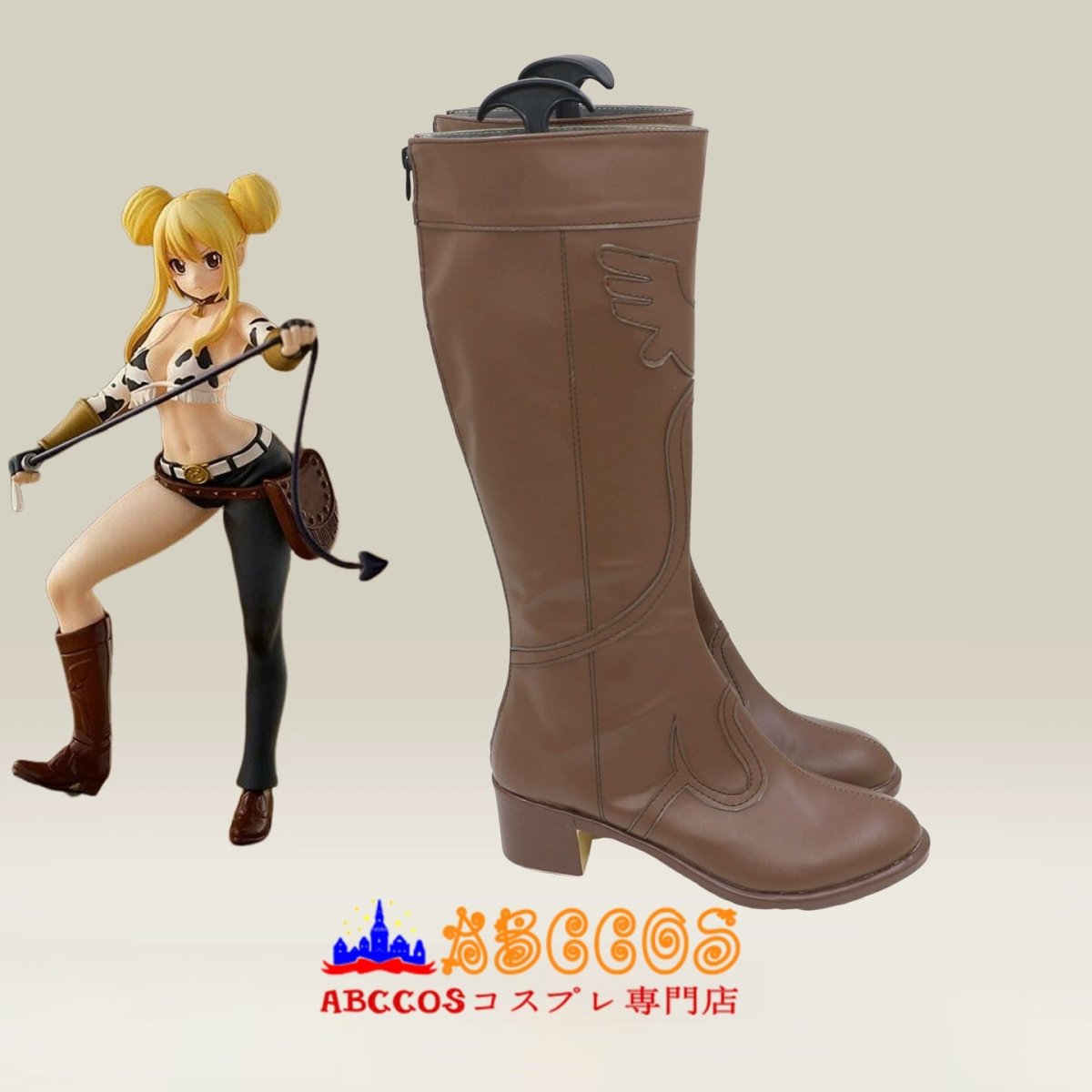 画像4: FAIRY TAIL フェアリーテイル ルーシィ·ハートフィリア コスプレ靴 abccos製 「受注生産」 (4)