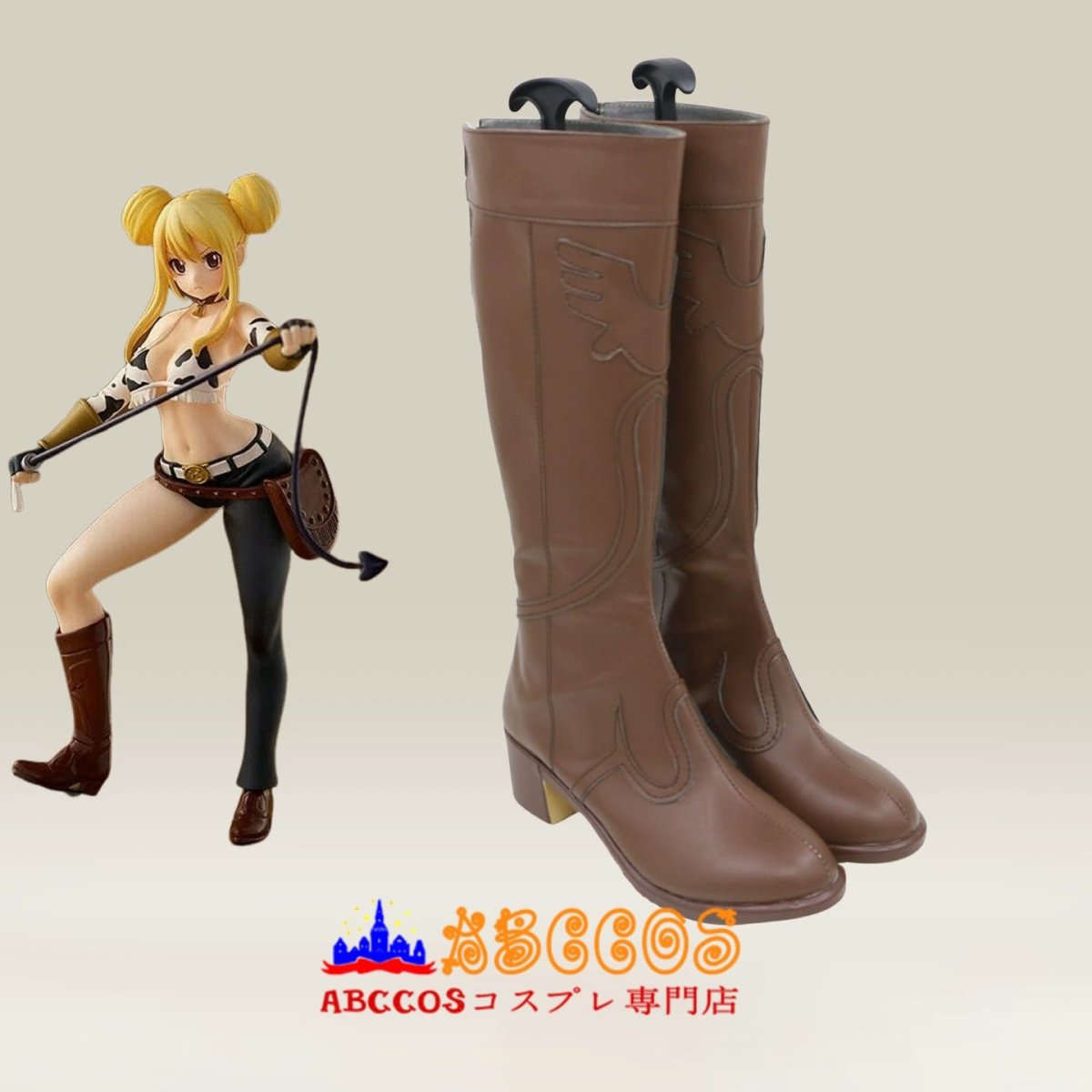 画像5: FAIRY TAIL フェアリーテイル ルーシィ·ハートフィリア コスプレ靴 abccos製 「受注生産」 (5)
