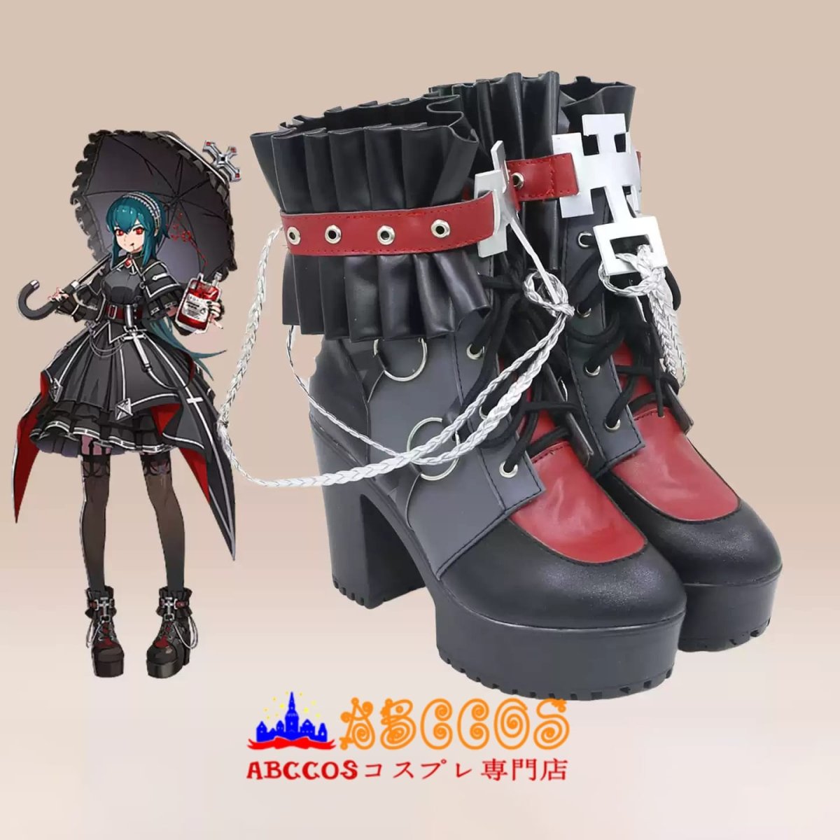 画像4: エターナルリターン ETERNAL RETURN ビアンカ コスプレ靴 abccos製 「受注生産」 (4)