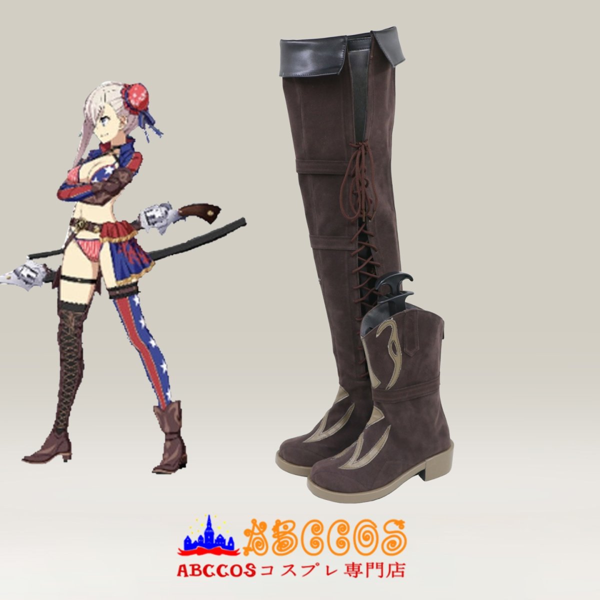 画像5: Fate/Samurai Remnant(フェイト・サムライレムナント)宮本武蔵(みやもと むさし)コスプレ靴 abccos製 「受注生産」 (5)