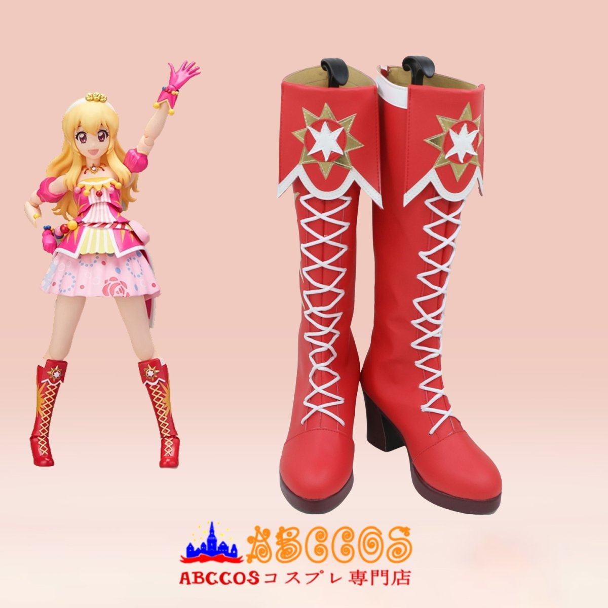 画像3: アイカツ！アイドルカツドウ！ 星宮いちご コスプレ靴 abccos製 「受注生産」 (3)