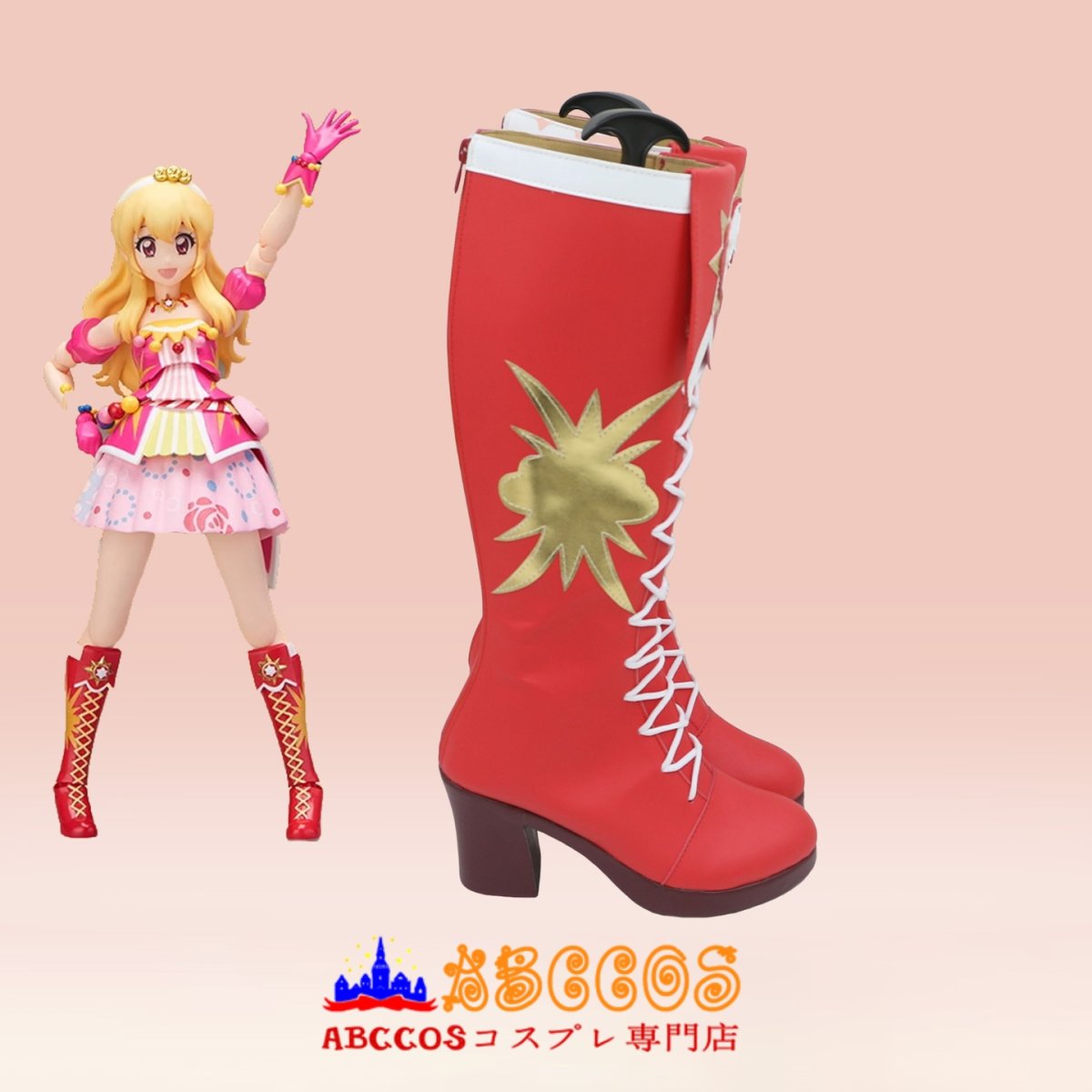 画像4: アイカツ！アイドルカツドウ！ 星宮いちご コスプレ靴 abccos製 「受注生産」 (4)