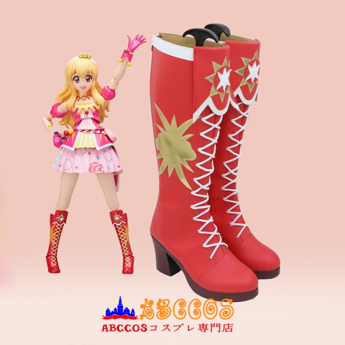 画像5: アイカツ！アイドルカツドウ！ 星宮いちご コスプレ靴 abccos製 「受注生産」 (5)