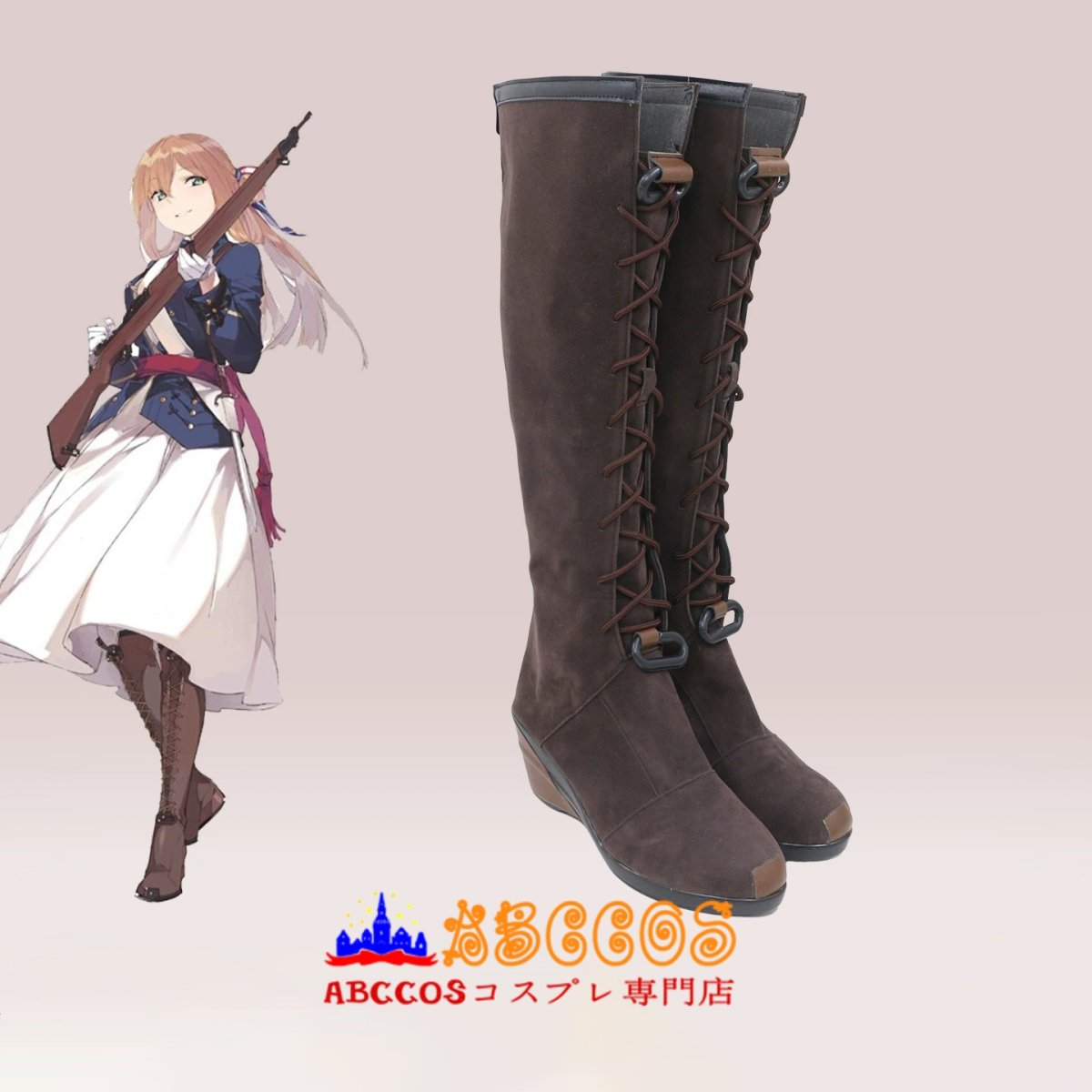 画像4: Girls Frontline ドールズフロントライン Springfield スプリングフィールド RF(ライフル)コスプレ靴 abccos製 「受注生産」 (4)