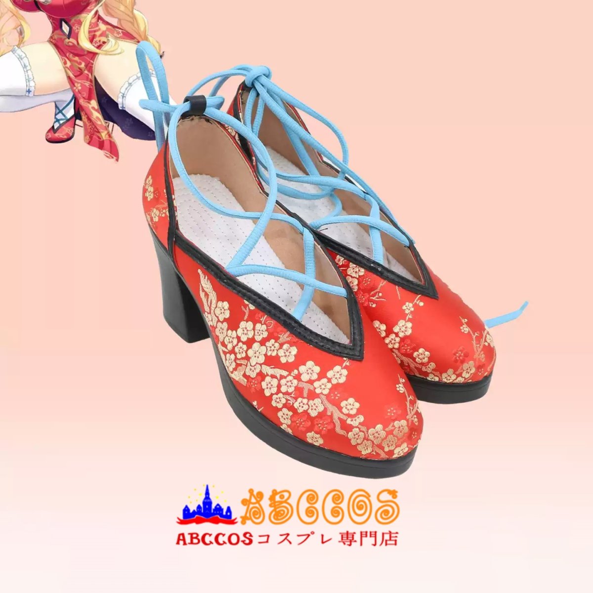 画像4: デート・ア・ライブ（DATE A LIVE）星宮 六喰（ほしみや むくろ）コスプレ靴 abccos製 「受注生産」 (4)