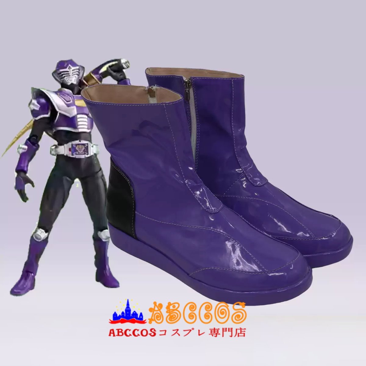 画像3: 仮面ライダー王蛇 /かめんらいだーおうじゃ Masked Rider Ouja コスプレ靴 abccos製 「受注生産」 (3)