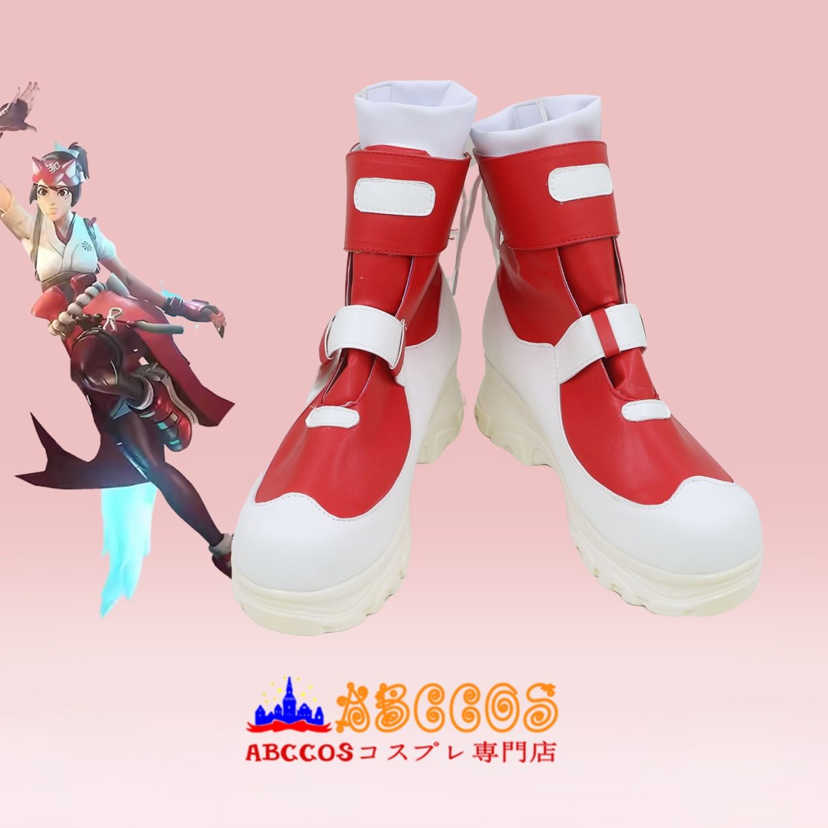 画像2: Overwatch オーバーウォッチ Kiriko 家守 霧子 コスプレ靴 abccos製 「受注生産」 (2)