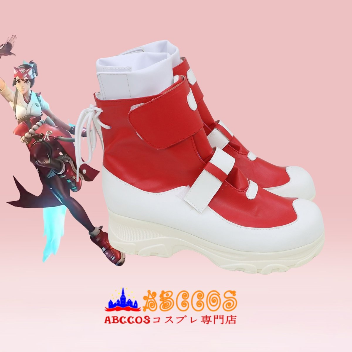 画像4: Overwatch オーバーウォッチ Kiriko 家守 霧子 コスプレ靴 abccos製 「受注生産」 (4)