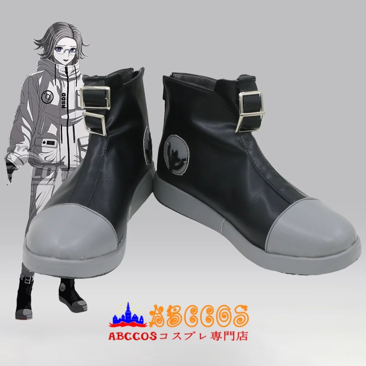 画像2: HUNDRED LINE -最終防衛学園- 蒼月衛人（あおつき えいと） コスプレ靴 abccos製 「受注生産」 (2)