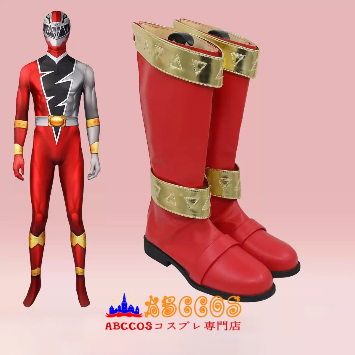 画像3: 騎士竜戦隊リュウソウジャー KISHIRYU SENTAI RYUSOULGER リュウソウレッド コスプレ靴 abccos製 「受注生産」 (3)