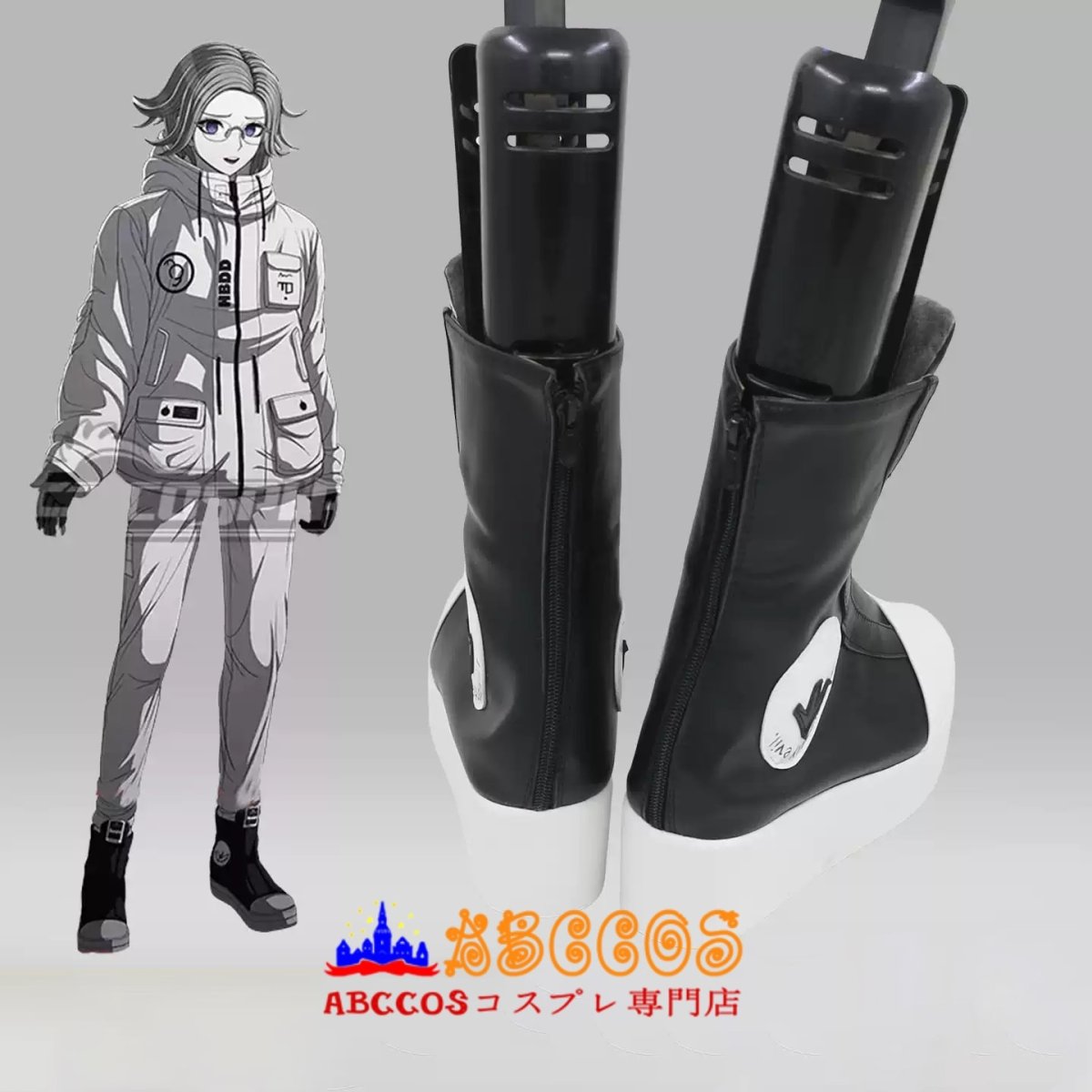 画像5: HUNDRED LINE -最終防衛学園- 蒼月衛人（あおつき えいと） コスプレ靴 abccos製 「受注生産」 (5)