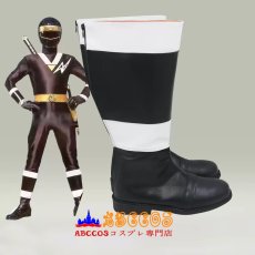 画像4: 忍者戦隊カクレンジャー（にんじゃせんたいカクレンジャー）ジライヤ ニンジャブラック コスプレ靴 abccos製 「受注生産」 (4)