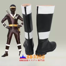 画像5: 忍者戦隊カクレンジャー（にんじゃせんたいカクレンジャー）ジライヤ ニンジャブラック コスプレ靴 abccos製 「受注生産」 (5)